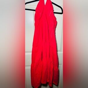 Universal Threads Women's Coral Red Strapless Summer Midi Dress‎ Size Medium